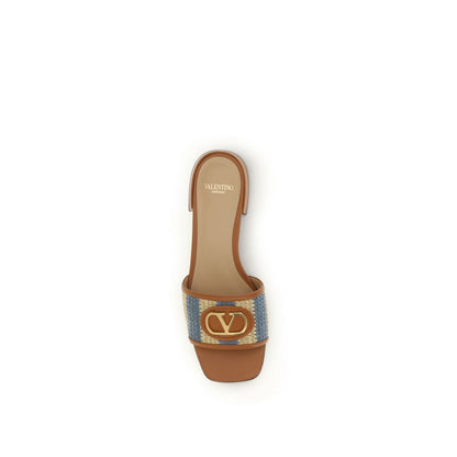 Valentino Garavani Multicolor Calf Leather Bos Taurus Sandalen