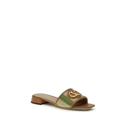 Valentino Garavani Multicolor Calf Leather Bos Taurus Sandalen