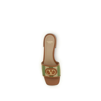 Valentino Garavani Multicolor Calf Leather Bos Taurus Sandalen