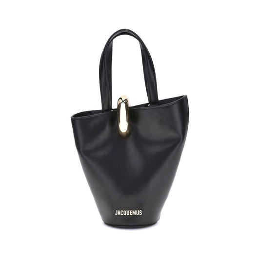 Jacquemus Schwarze Kalbsleder Bos Taurus Bucket Bag