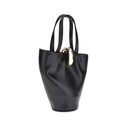 Jacquemus Schwarze Kalbsleder Bos Taurus Bucket Bag