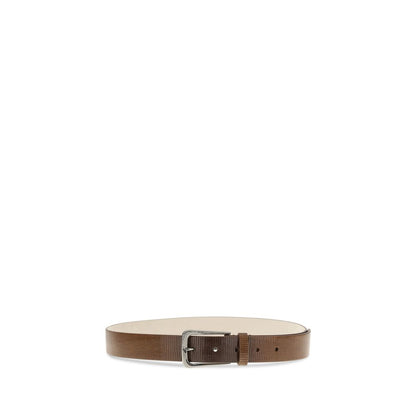 Brunello Cucinelli Brauner Kalbsleder Bos Taurus Regular Gürtel