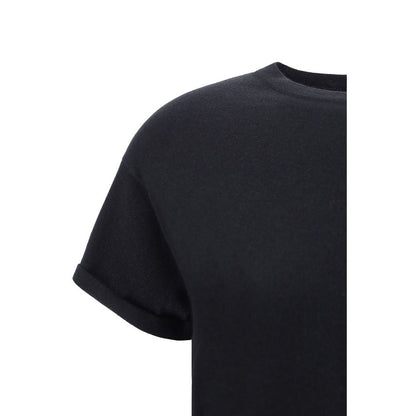 Brunello Cucinelli Schwarzes T-Shirt aus Nylon