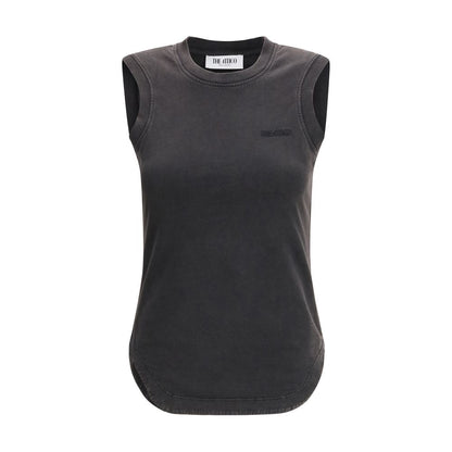The Attico Schwarzes Baumwoll-T-Shirt