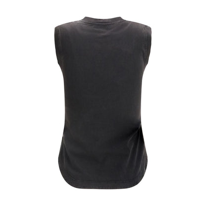 The Attico Schwarzes Baumwoll-T-Shirt