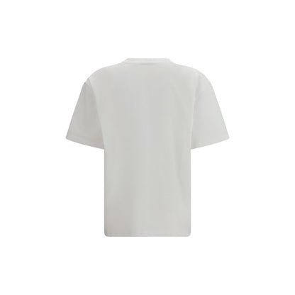 Ganni Weißes Baumwoll-T-Shirt