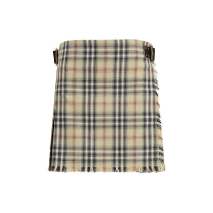 Burberry Minirock aus Multicolor-Schurwolle Oves Aries
