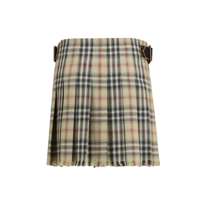 Burberry Minirock aus Multicolor-Schurwolle Oves Aries