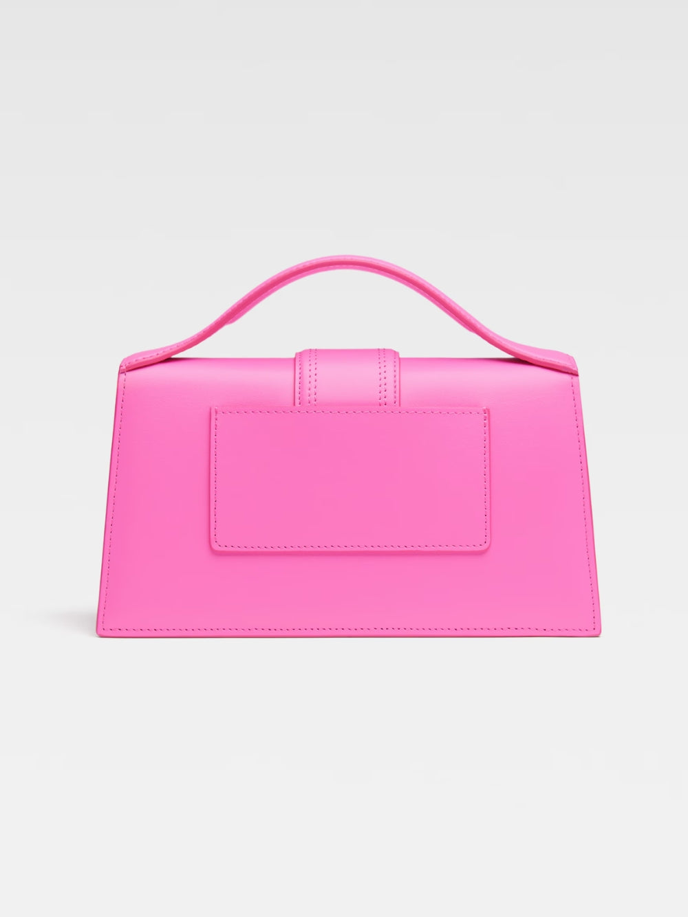 Jacquemus Neon Pink Leather Le Grand Bambino Handtasche