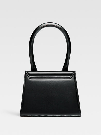 Jacquemus Schwarze Lederhandtasche Le Chiquito moyen