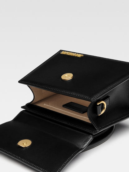 Jacquemus Schwarze Lederhandtasche Le Chiquito moyen