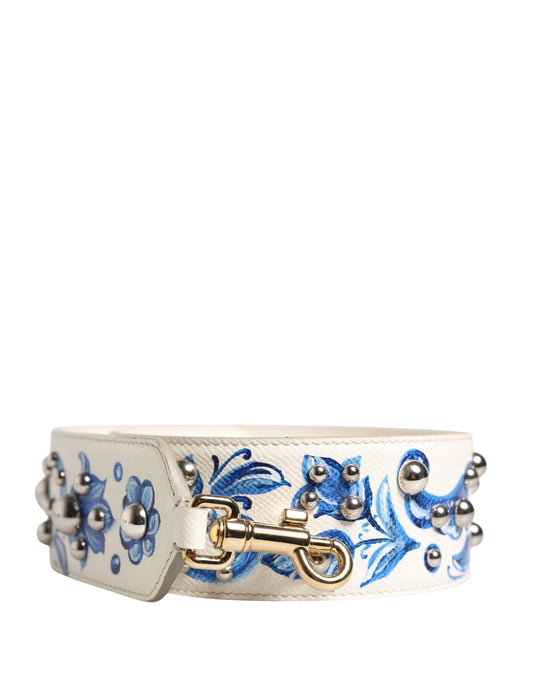 Dolce & Gabbana Tracolla per borsa – colore Bianco – Pelle