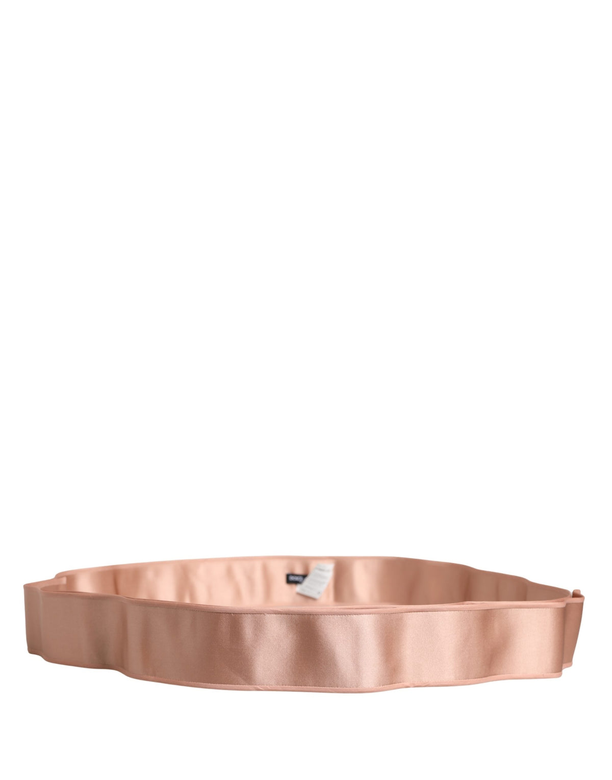Dolce & Gabbana Hellrosa Seidensatin-Taillengürtel