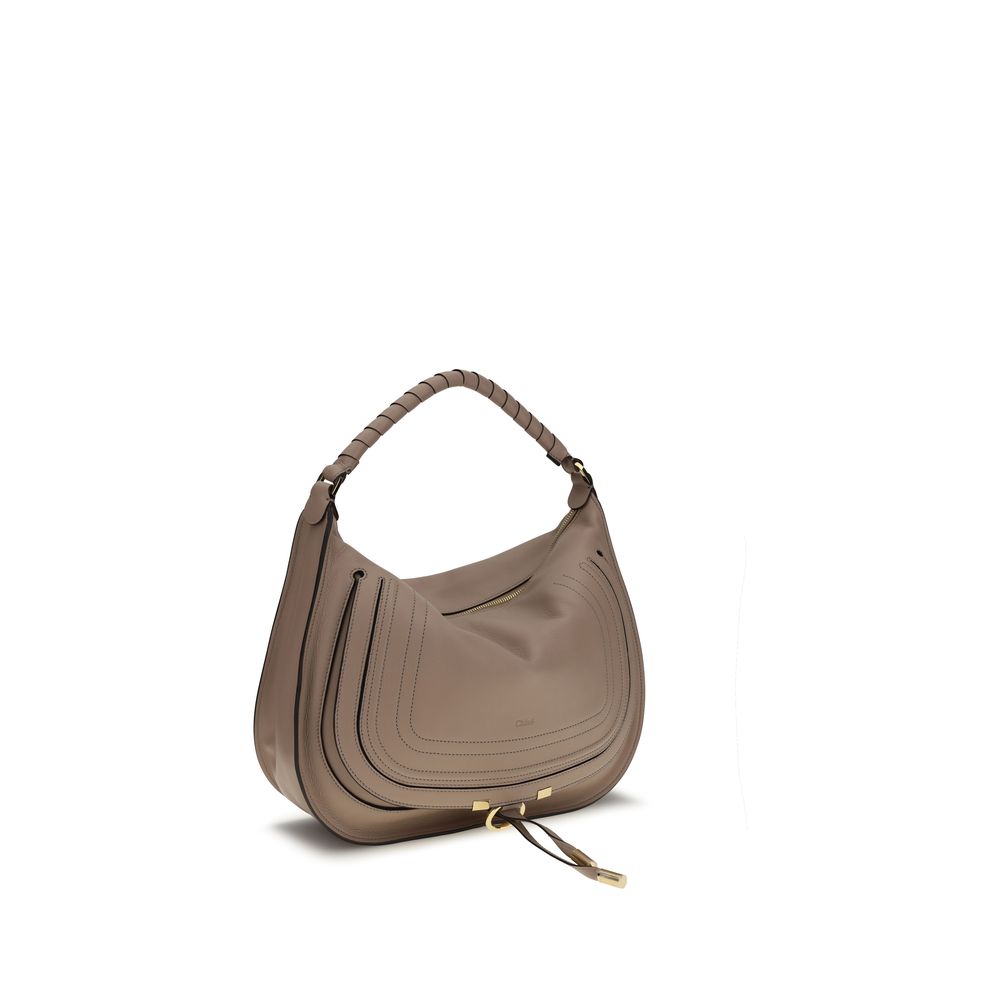 Chloé Beige Kalbsleder Bos Taurus Schultertasche