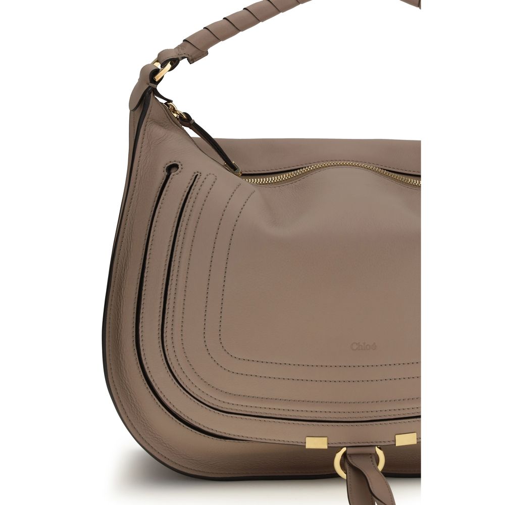 Chloé Beige Kalbsleder Bos Taurus Schultertasche