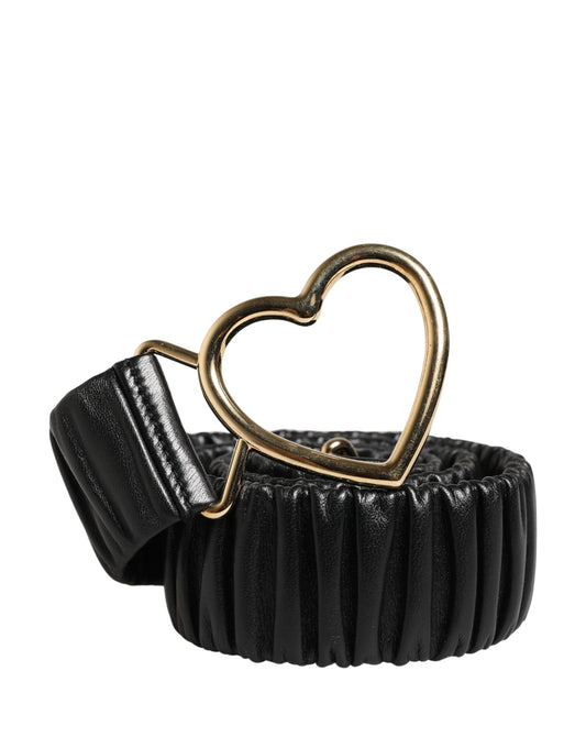 Dolce & Gabbana Black Calf Leather Belt