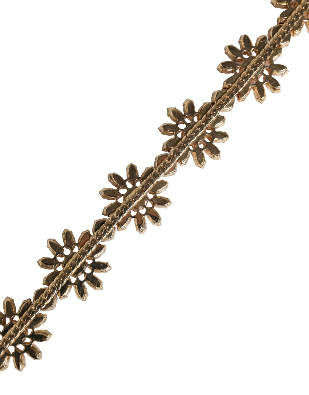 Dolce & Gabbana Red Crystal-Embellished Exotic Leather Brass Belt