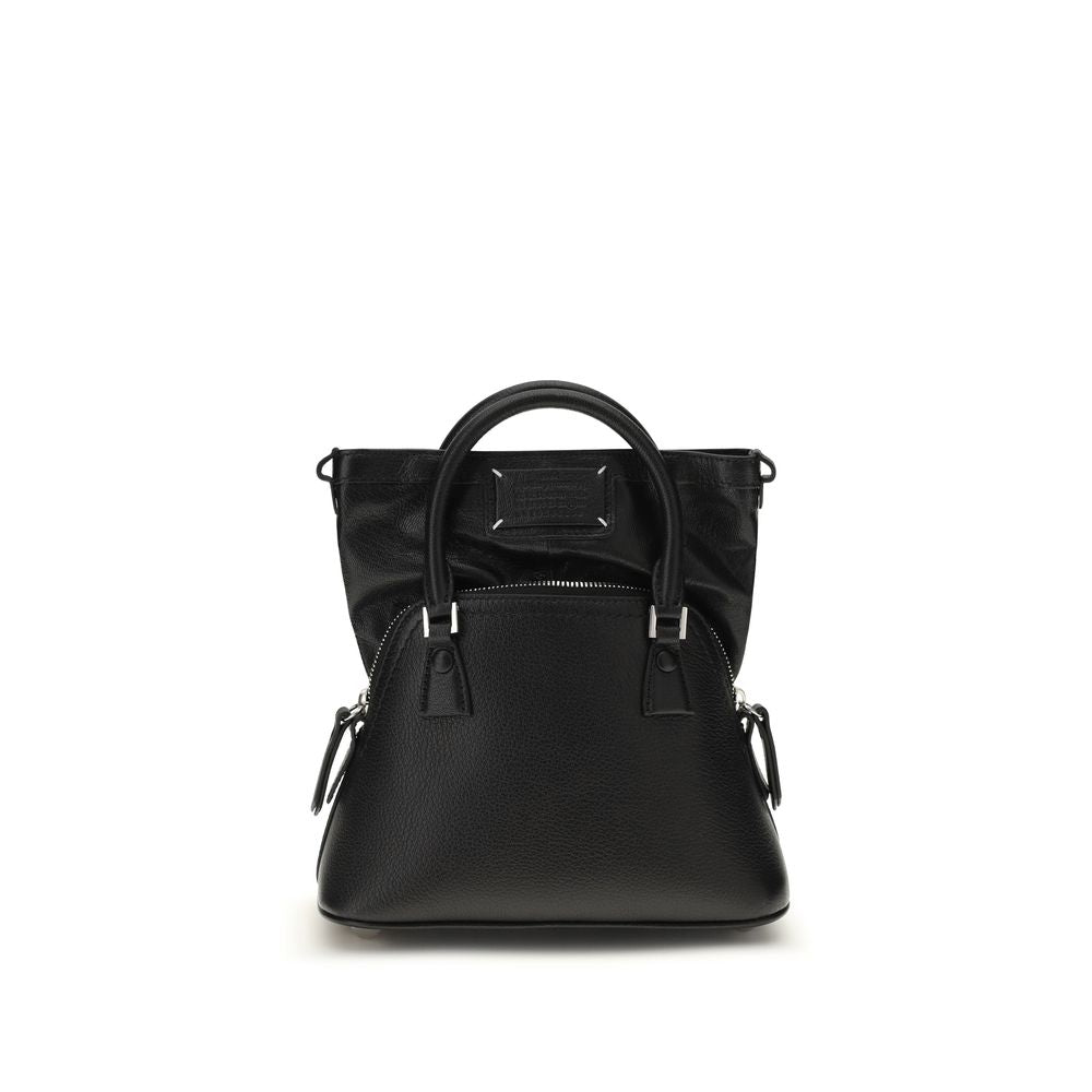 Maison Margiela Schwarze Ziegenleder-Handtasche