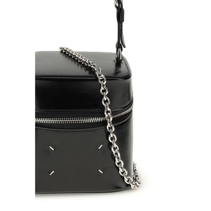 Maison Margiela Schwarze Kalbsleder Bos Taurus Bucket Bag