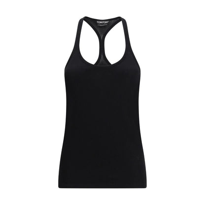 Tom Ford Schwarze Seiden-Tanktops