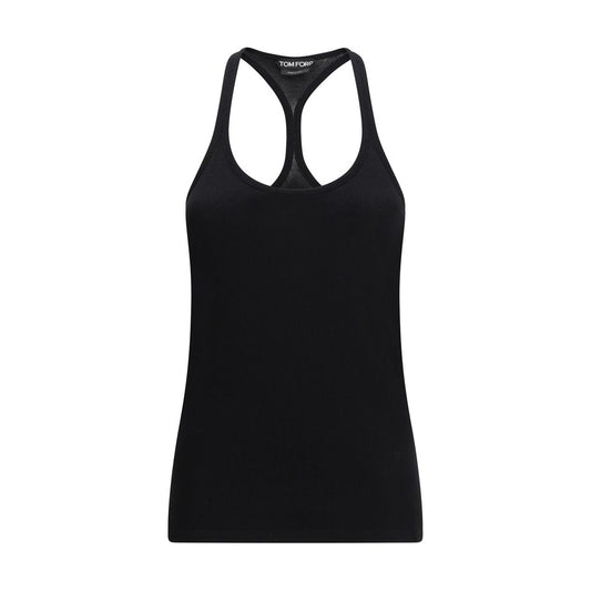 Tom Ford Schwarze Seiden-Tanktops