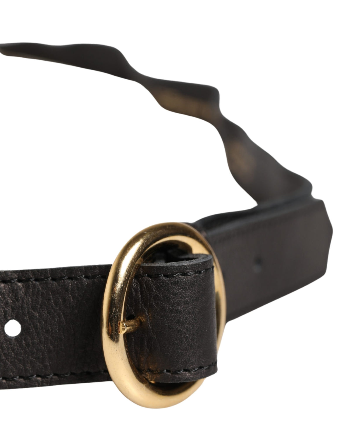Cavalli Class Multicolor Floral Wide-Waist Leather Belt with Gold-Tone Buckle
