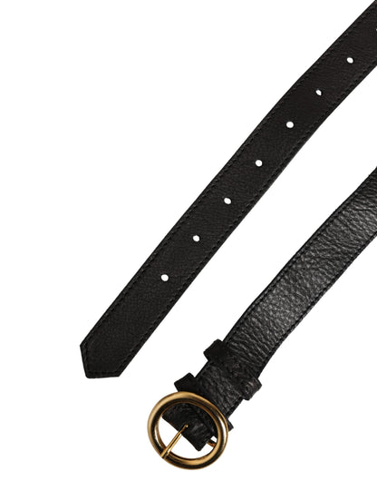 Cavalli Class Multicolor Floral Wide-Waist Leather Belt with Gold-Tone Buckle