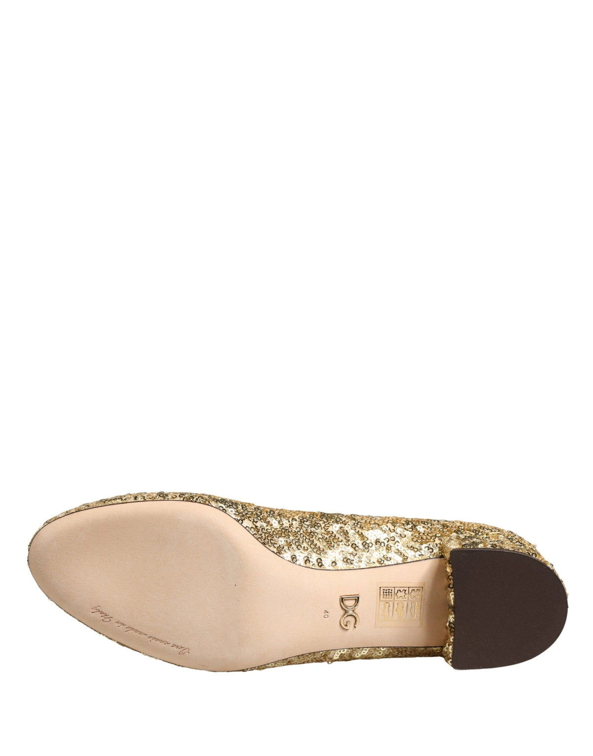 Dolce & Gabbana Goldene Pailletten-Stretch-Boots