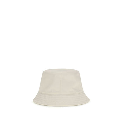 Moncler Weißer Eimerhut aus Polyester