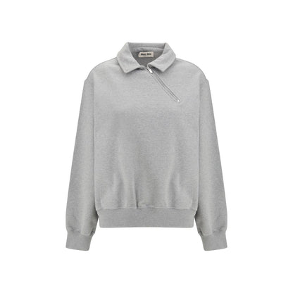 Miu Miu Grauer Baumwollpullover