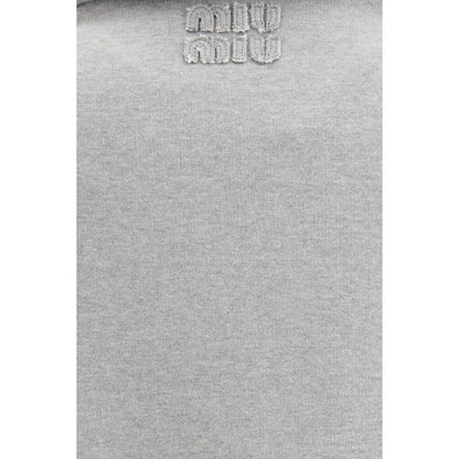 Miu Miu Grauer Baumwollpullover