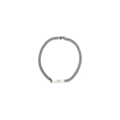 MM6 Halskette aus silberfarbenem Metall