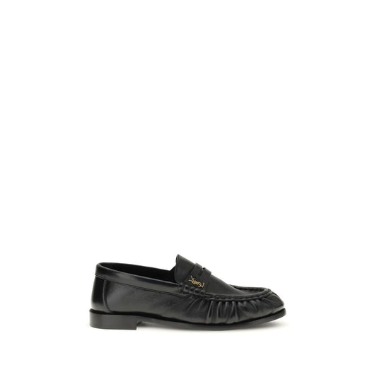 Saint Laurent Schwarze Lammleder Ballerinas Ovis Aries Aries