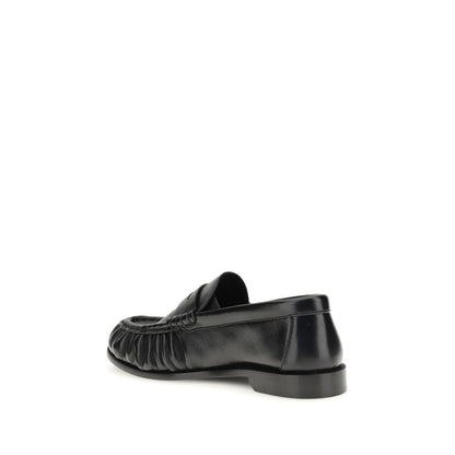 Saint Laurent Schwarze Lammleder Ballerinas Ovis Aries Aries