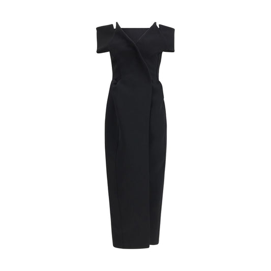 Khaite Schwarzes Cocktailkleid aus Polyester