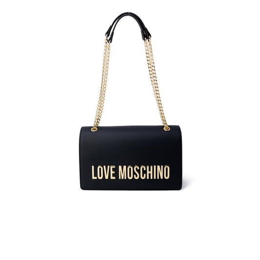 Love Moschino Schwarze Handtasche aus Polyethylen