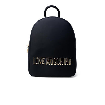 Love Moschino Schwarzer Rucksack aus Polyethylen