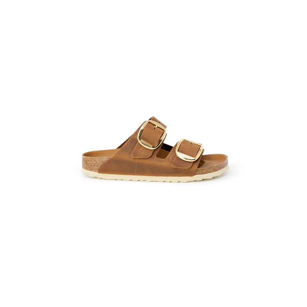 Birkenstock Braune Leder-Slipper