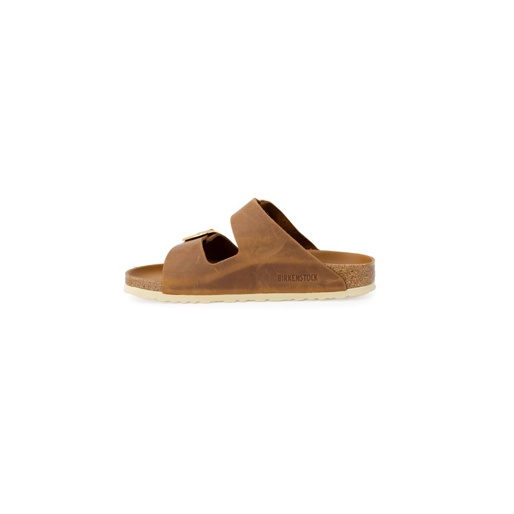 Birkenstock Braune Leder-Slipper