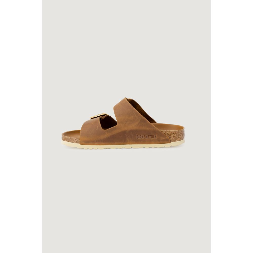 Birkenstock Braune Leder-Slipper