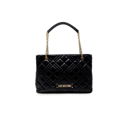Love Moschino Schwarze Handtasche aus Polyethylen