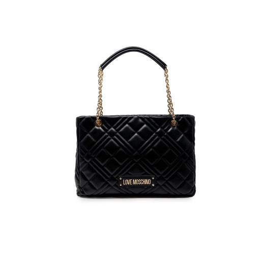 Love Moschino Schwarze Handtasche aus Polyethylen