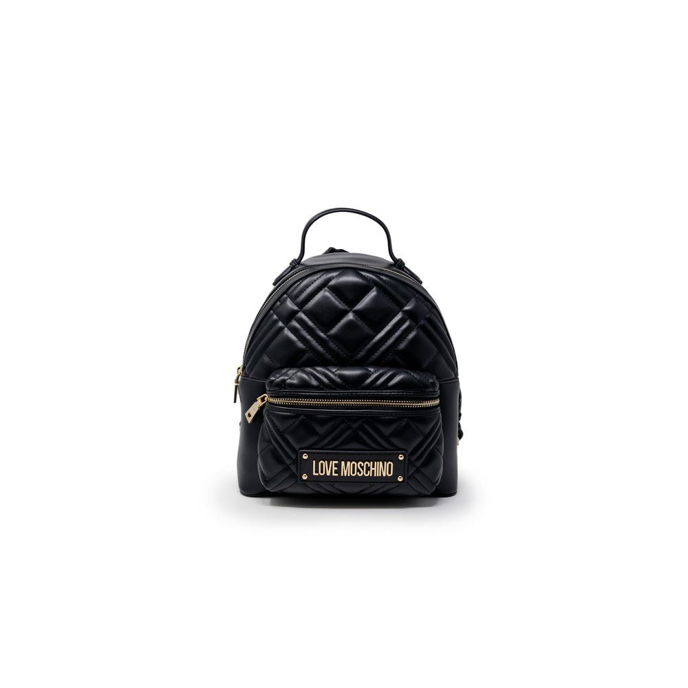 Love Moschino Schwarzer Rucksack aus Polyethylen