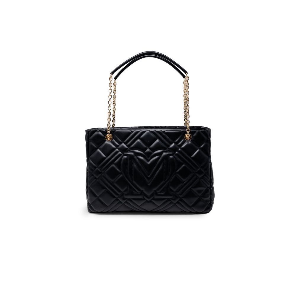 Love Moschino Schwarze Handtasche aus Polyethylen