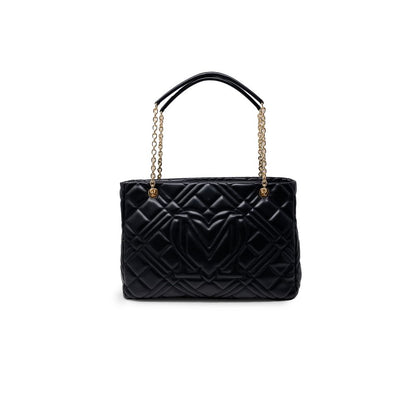 Love Moschino Schwarze Handtasche aus Polyethylen