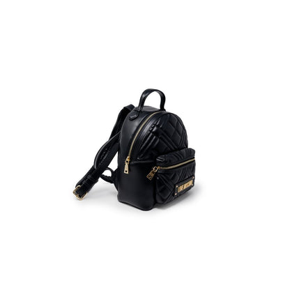 Love Moschino Schwarzer Rucksack aus Polyethylen