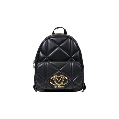 Love Moschino Schwarzer Rucksack aus Polyethylen