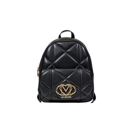 Love Moschino Schwarzer Rucksack aus Polyethylen