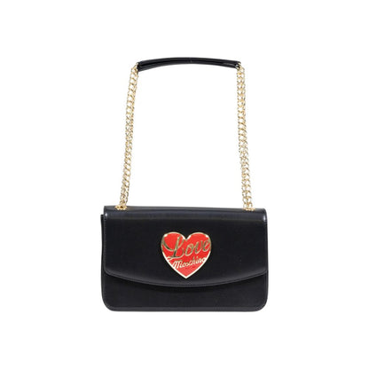 Love Moschino Schwarze Handtasche aus Polyethylen