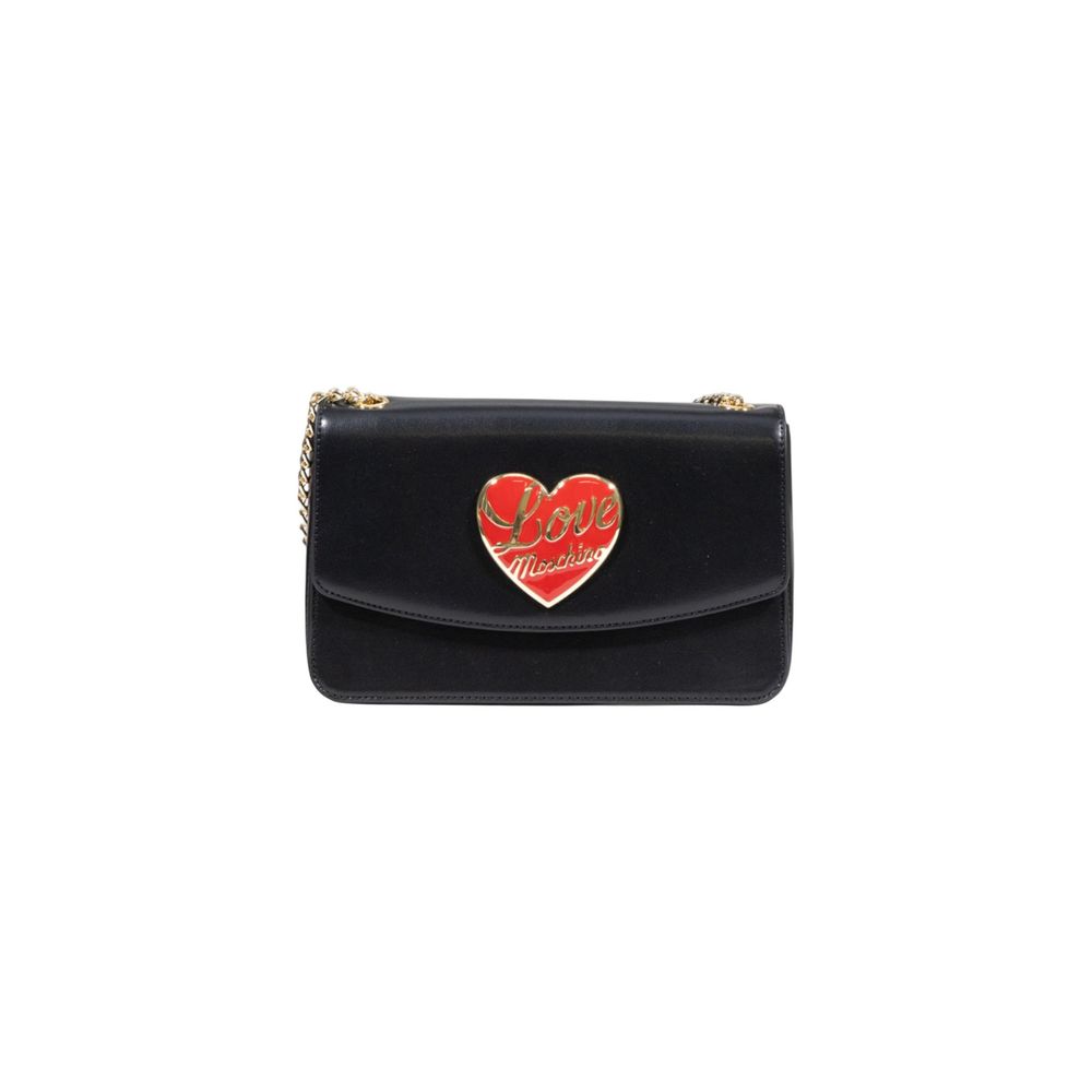 Love Moschino Schwarze Handtasche aus Polyethylen
